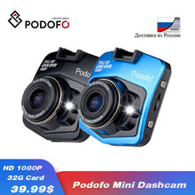 Load image into Gallery viewer, 2019 New Original Podofo A1 Mini Car DVR Camera Dashcam Full HD 1080P Video Registrator Recorder G-sensor Night Vision Dash Cam